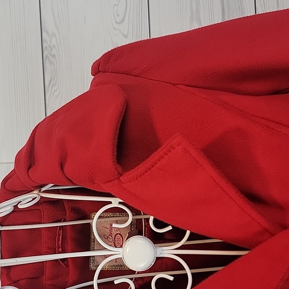 Pink Envelope Red Double-Breasted Coat Womens Size M - Picture 4 of 12